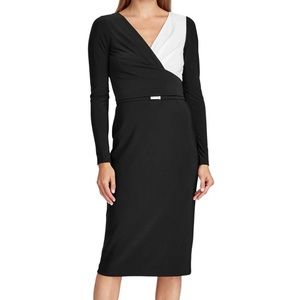 NWT Ralph Lauren Dress, Size 2, Black/White